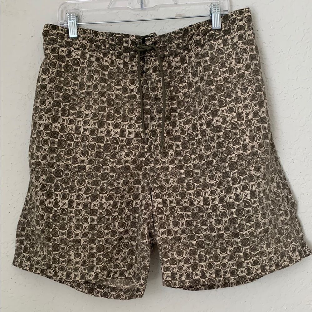 Trader Bay Men's Swim Trunk Shorts Elastic Drawstring Size L